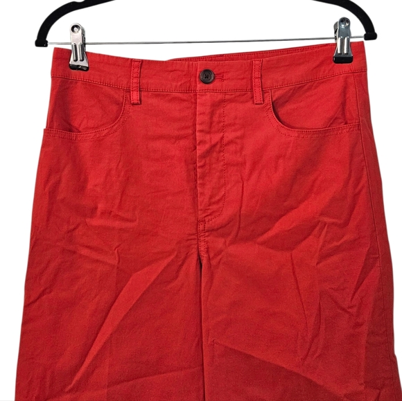 NWT J.Crew Factory High-rise Wide-leg Cropped Pant Size 27 - Picture 4 of 9